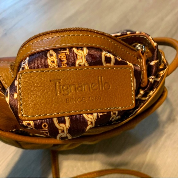 Tinganello 100% Buttery Leather Brown cross Body bag - Picture 4 of 8